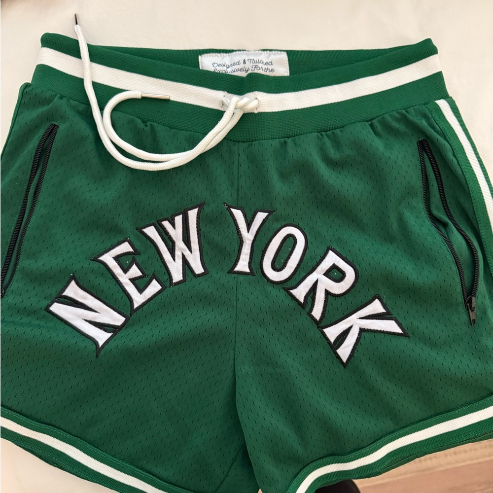 Vintage Green New York Athletic Shorts